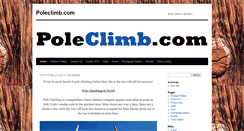 Desktop Screenshot of poleclimb.com